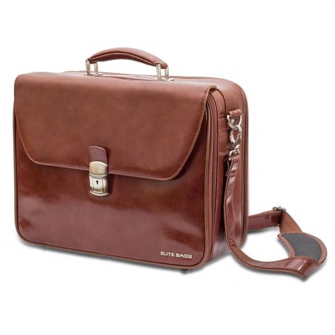 Dokterstas DOCTOR'S van Elite Bags in bruin leder 